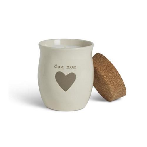 Dog Mom Heart Small Candle