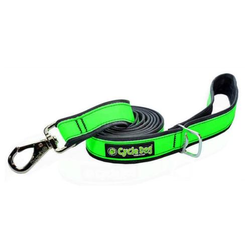 Cycle Dog MAX Reflective Green 6' Leash - USA Made
