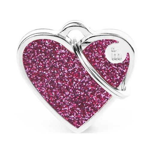 MyFamily Shine - Small Pink Glitter Heart
