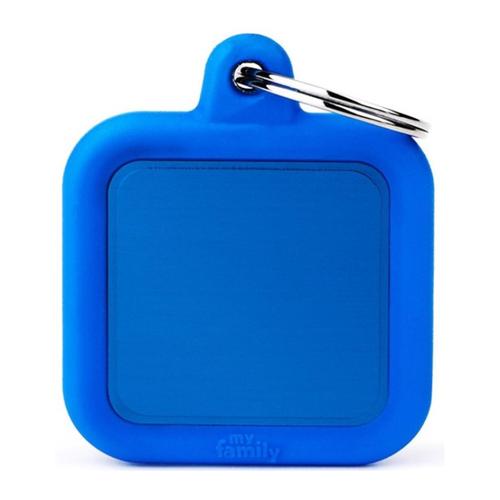 MyFamily Hushtag - Blue Square w/Blue Rubber