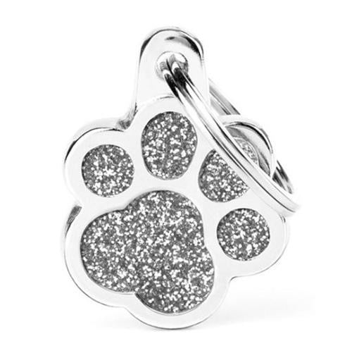 MyFamily Shine - Silver Glitter Paw