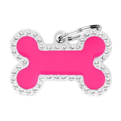 MyFamily Glam - Fuchsia Bone w/Rhinestones