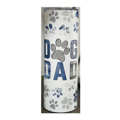 Dog Dad Skinny Tumbler -Disc.