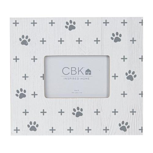 Gray & White Paws Frame -Disc.