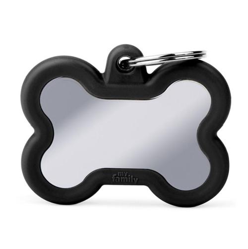 MyFamily Hushtag - Chrome Bone w/Black Rubber