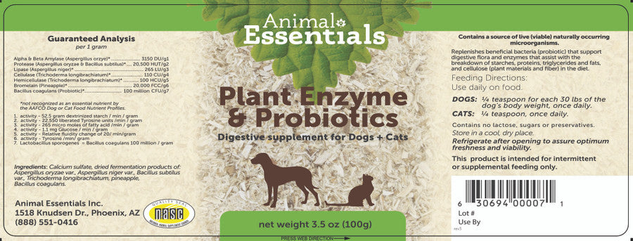 Animal Essentials Enzyme/Probiotic 100g