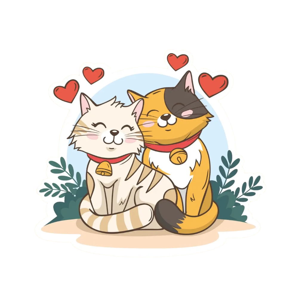 Cat Love Sticker by ES
