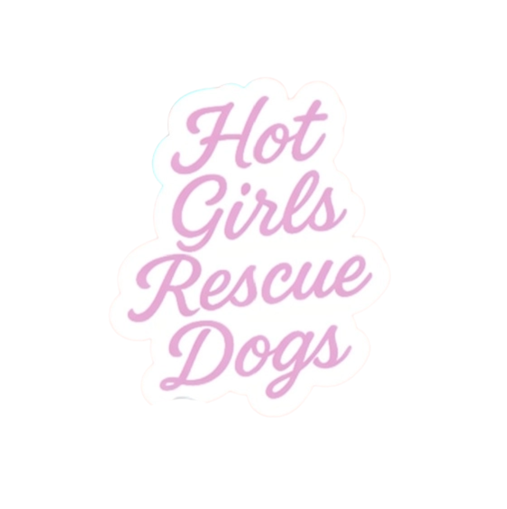 Hot Girls Rescue Dogs Sticker by ES