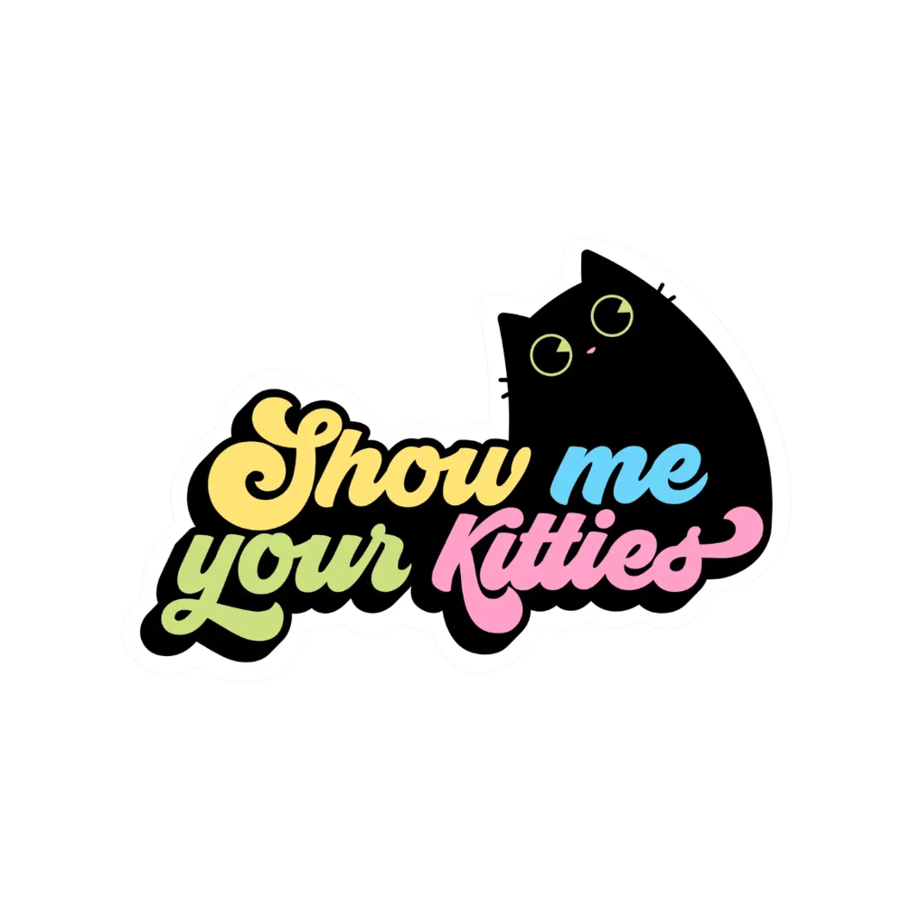 Show Me Your Kitties Sticker by ES