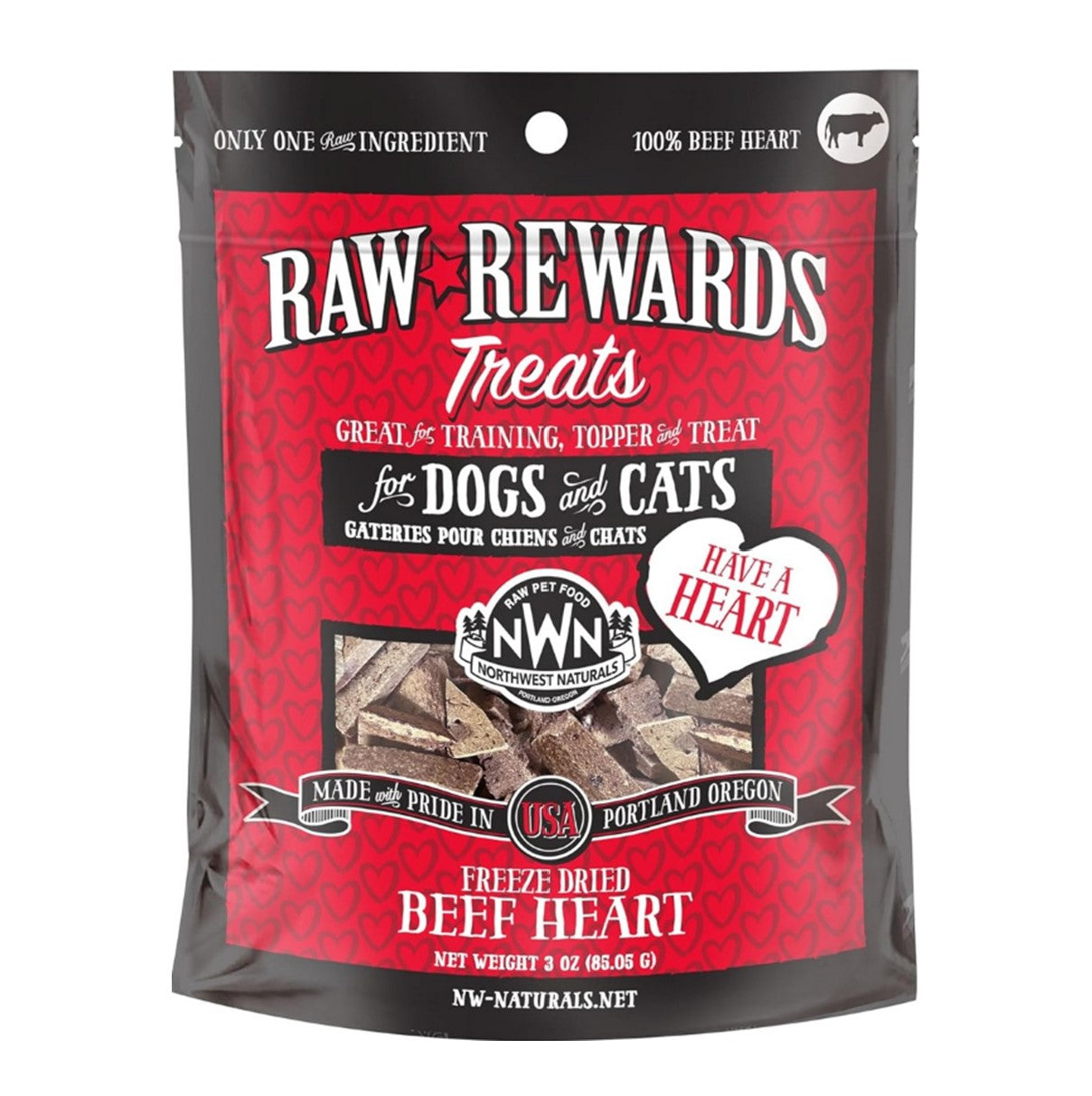 Northwest Naturals Beef Heart 3oz