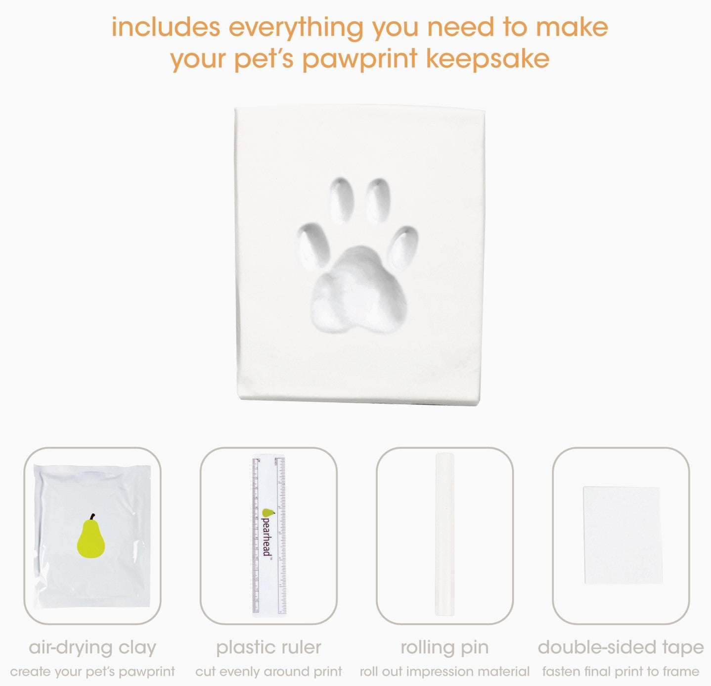 Pawprints Desk Frame White