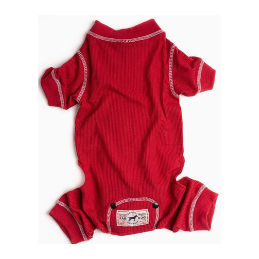 Fabdog Thermal PJs Red