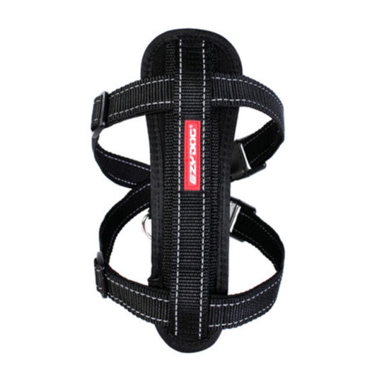 EzyDog Chest Plate Harness Black