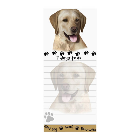 Labrador - Yellow Magnetic Notepad