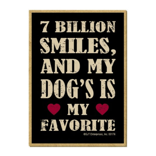 7 Billion Smiles Magnet