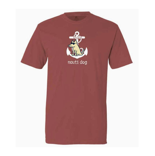 Teddy the Dog "Nauti Dog" T-Shirt Crimson