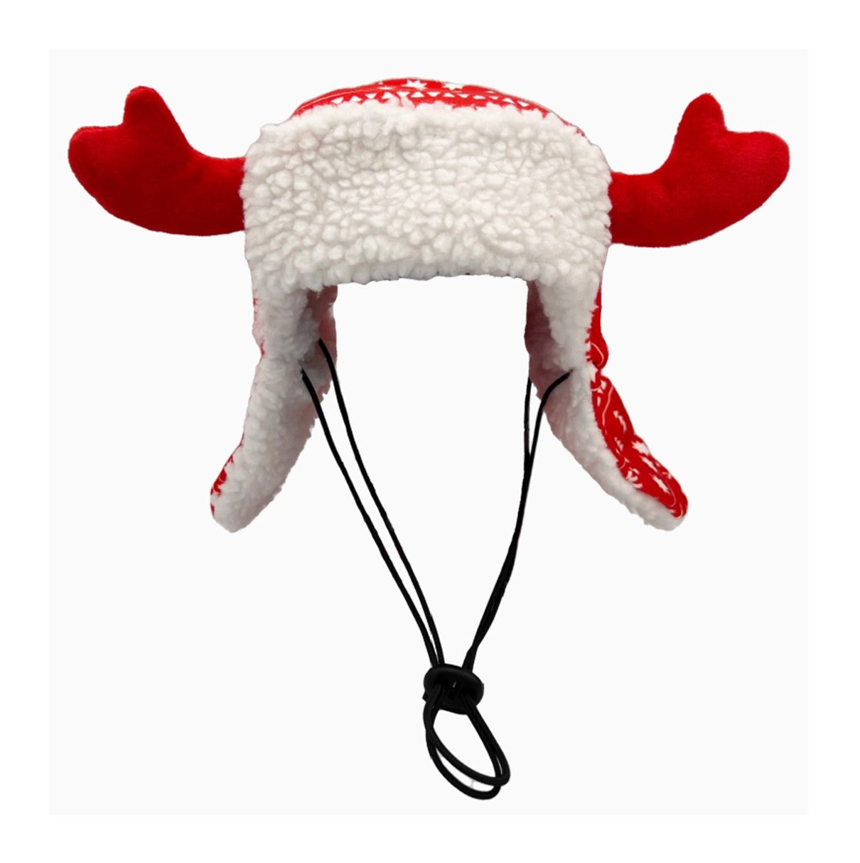 Huxley & Kent Holiday Antler Hat Red Fairisle