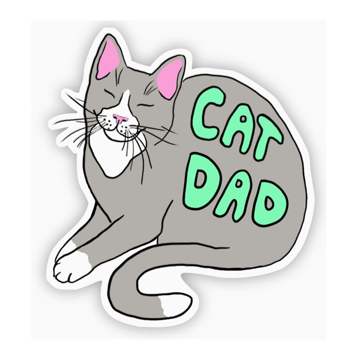 Cat Dad Sticker