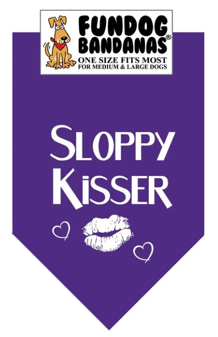 FunDog Sloppy Kisser Bandana - 2 Sizes, Several Colors