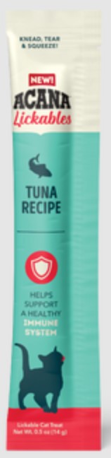Acana Lickables Tuna 2.5 oz (5 x .5oz sachets)