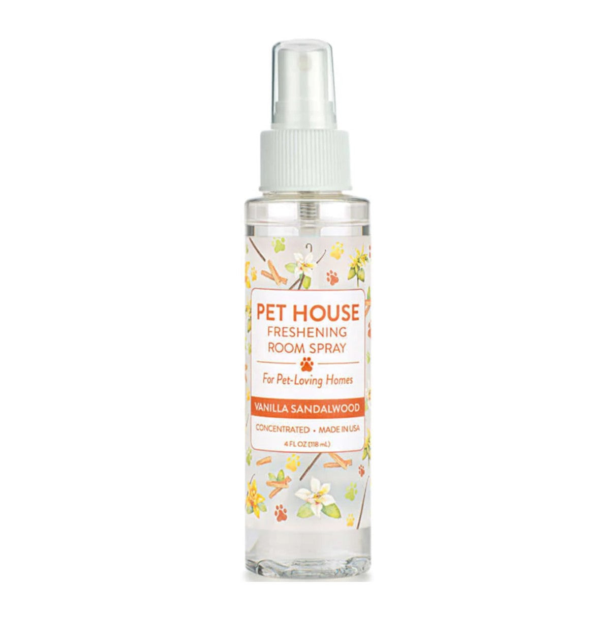 Pet House Room Spray Vanilla Sandalwood 4oz