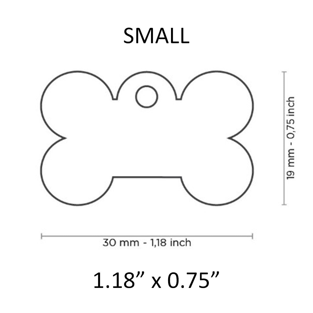 MyFamily Basic Chrome-Plated Brass Bone