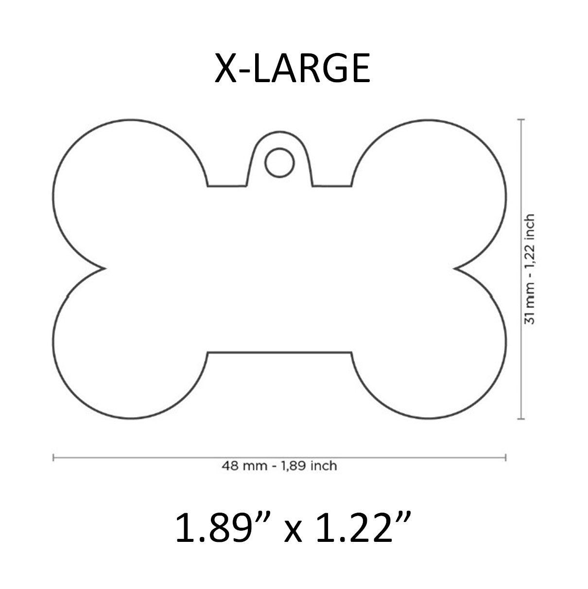 MyFamily Basic Chrome-Plated Brass Bone