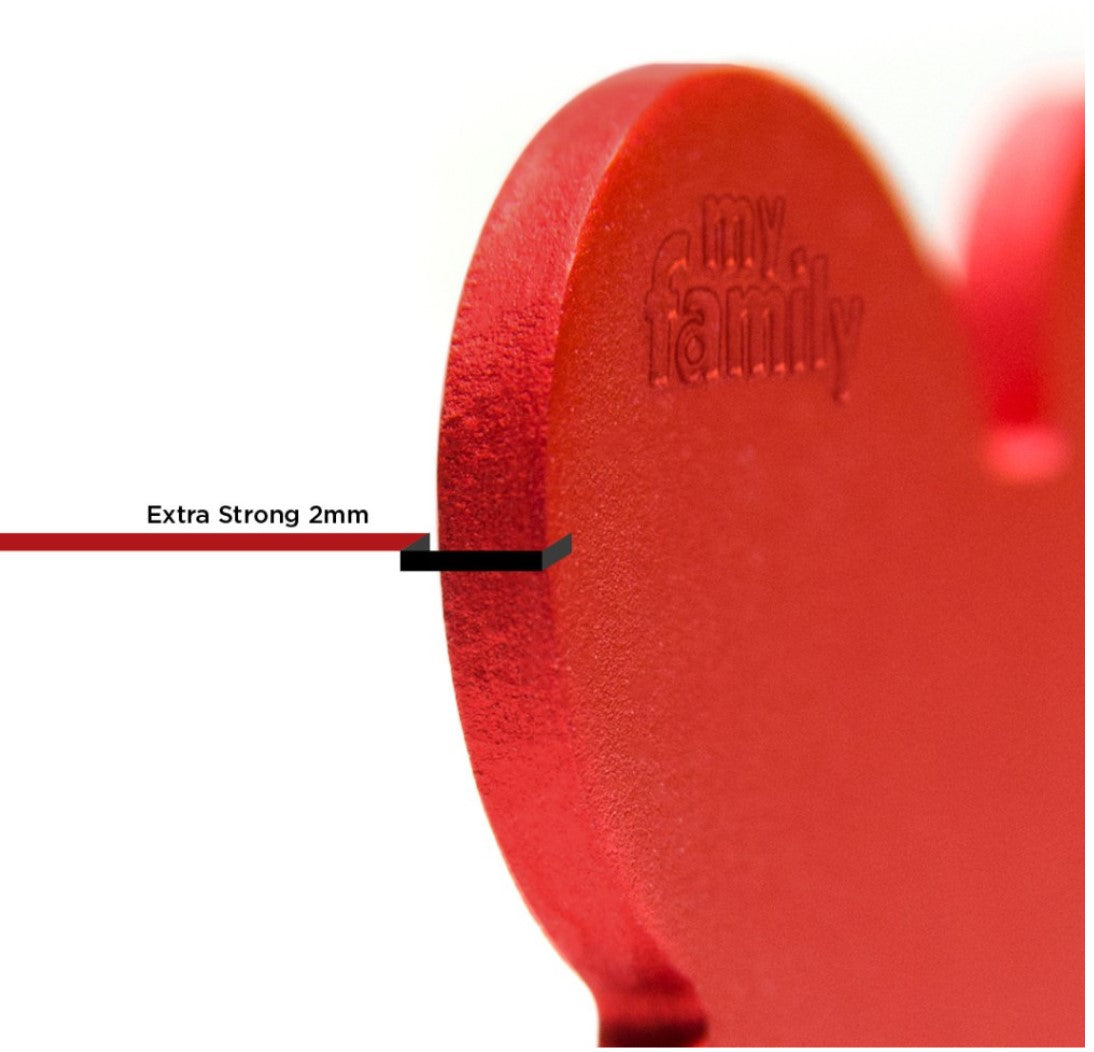 MyFamily Basic Aluminum Red Heart