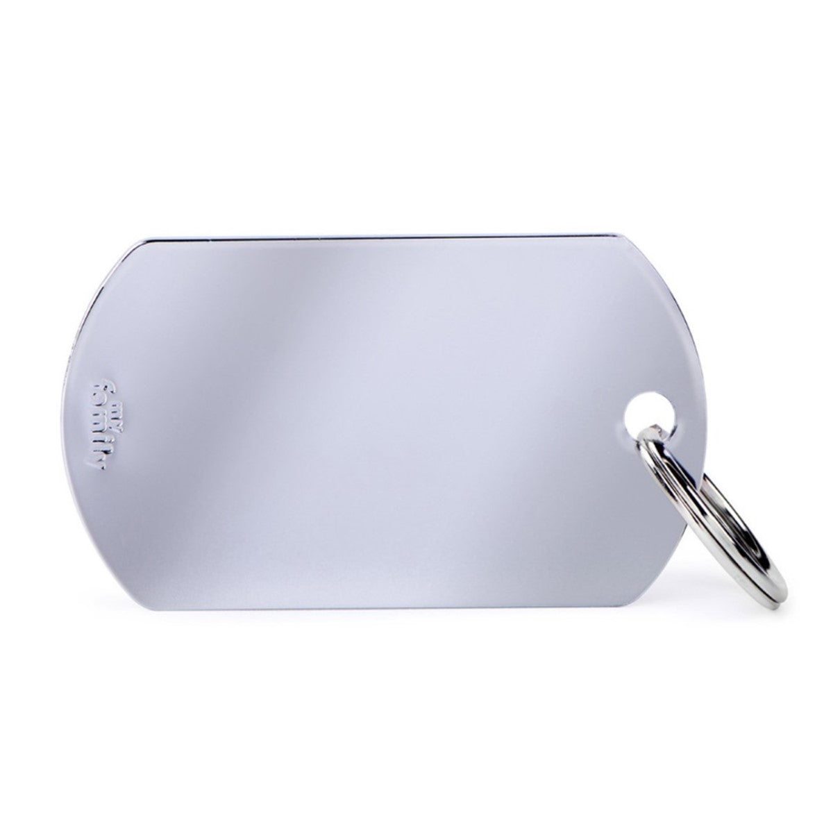 MyFamily Basic Chrome-Plated Brass Military ID