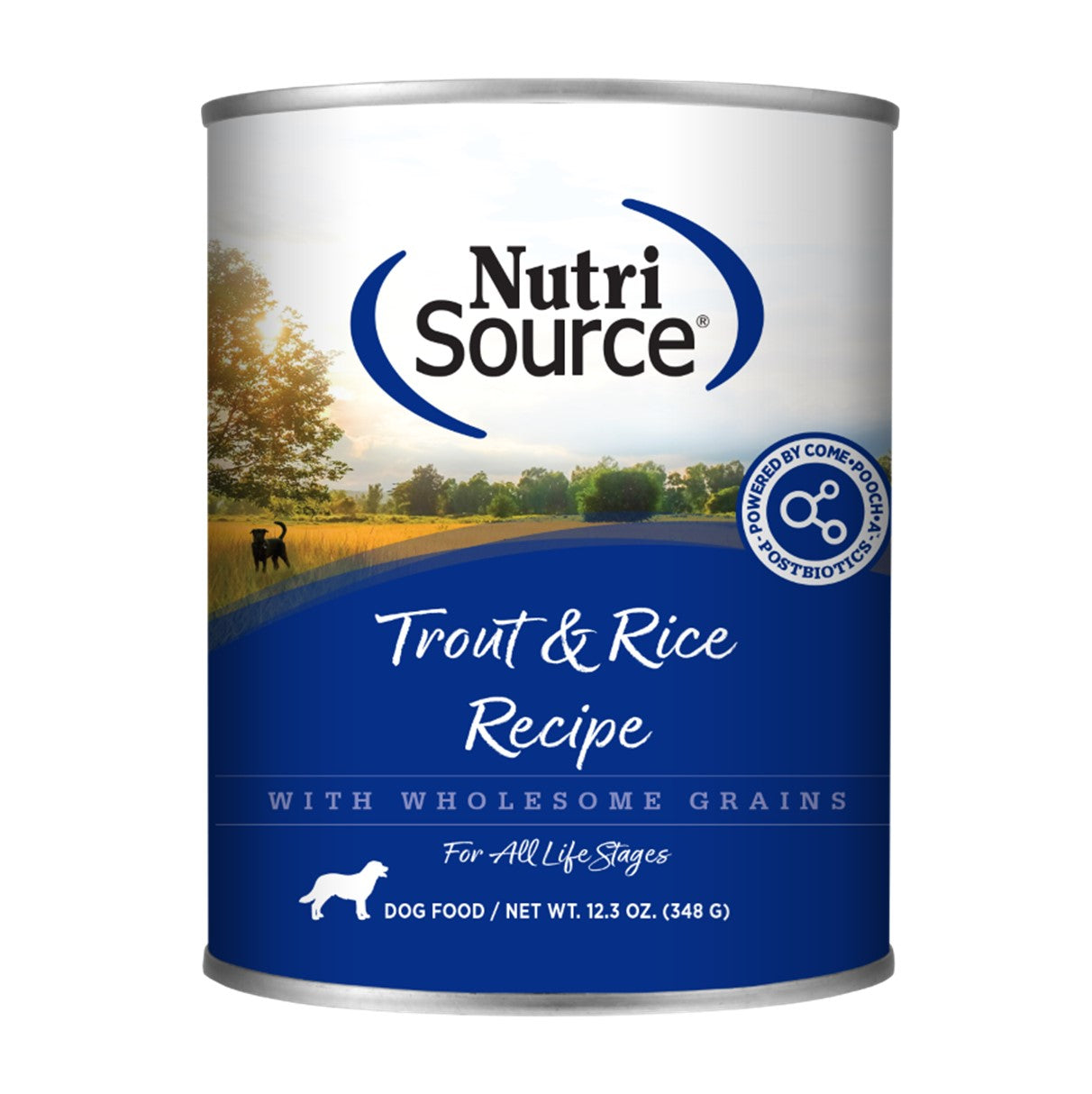 NutriSource Trout/Rice Can 12.3oz