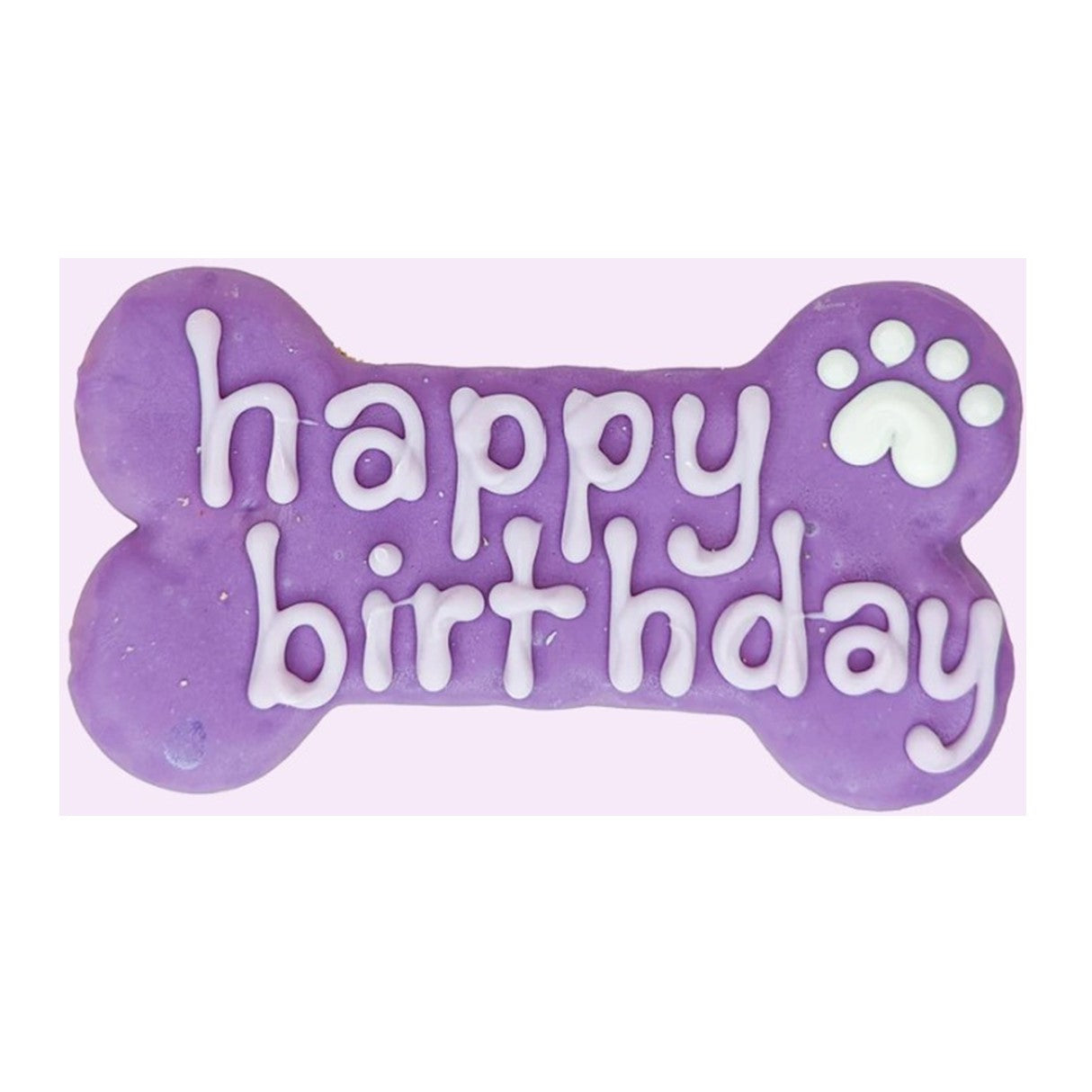 6" Purple Happy Birthday Cookie