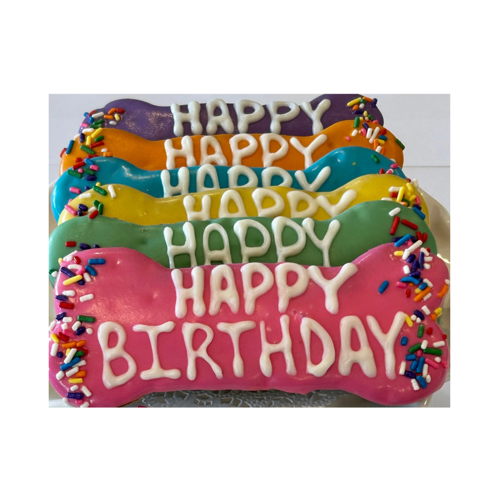 Happy Birthday Cookie (Bright Colors w/Sprinkles)