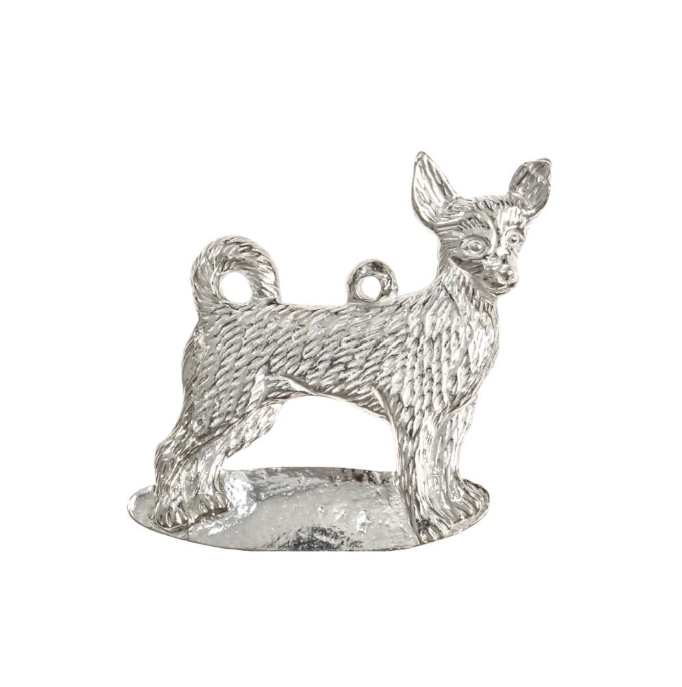 Chihuahua Pewter Orn - Disc