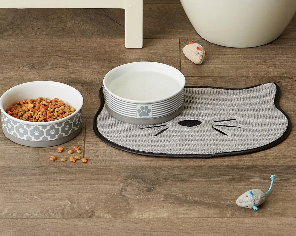 Grey Cat Whiskers Placemat