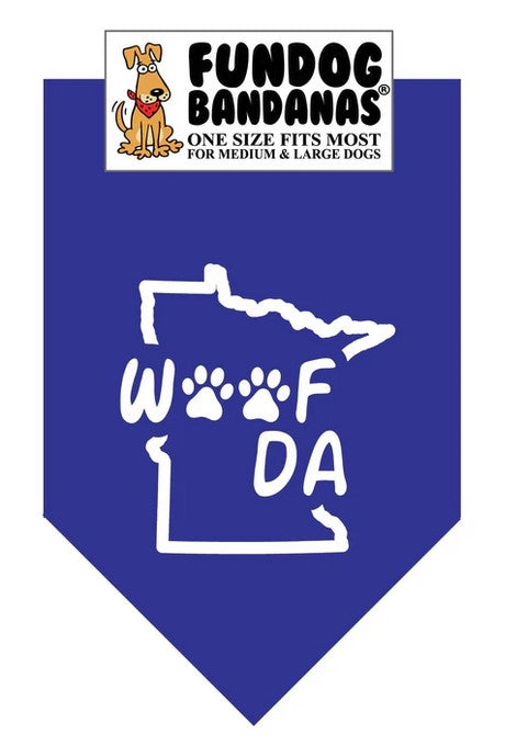 FunDog Woof Da Bandana - 2 Sizes, Several Colors