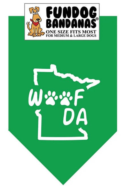 FunDog Woof Da Bandana - 2 Sizes, Several Colors