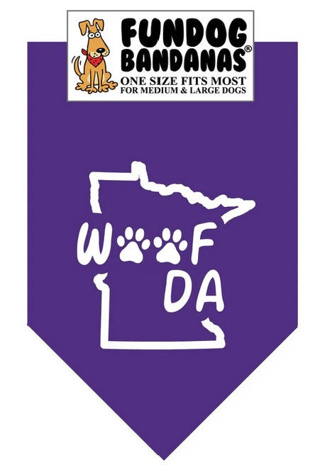 FunDog Woof Da Bandana - 2 Sizes, Several Colors