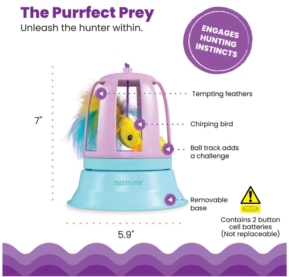Catstages 2-in-1 Chirping Bird