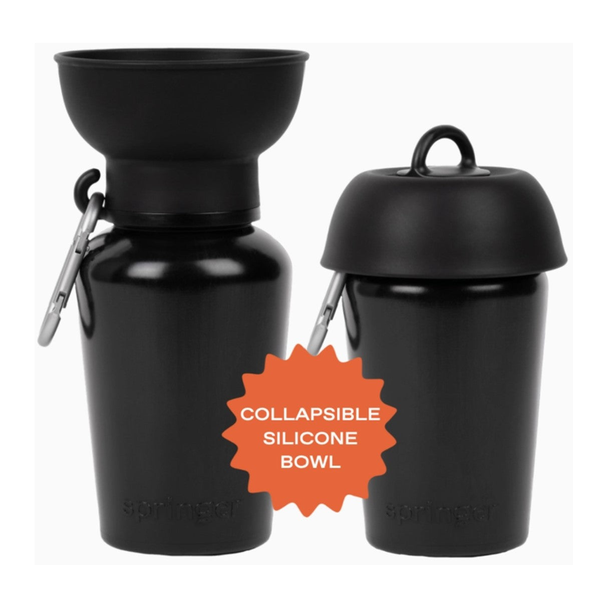 Springer Travel Bottle Silicone Flip 20oz