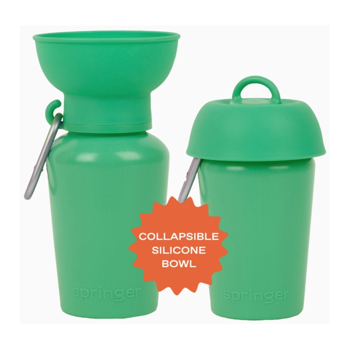 Springer Travel Bottle Silicone Flip 20oz
