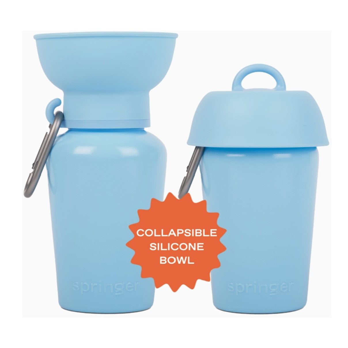 Springer Travel Bottle Silicone Flip 20oz