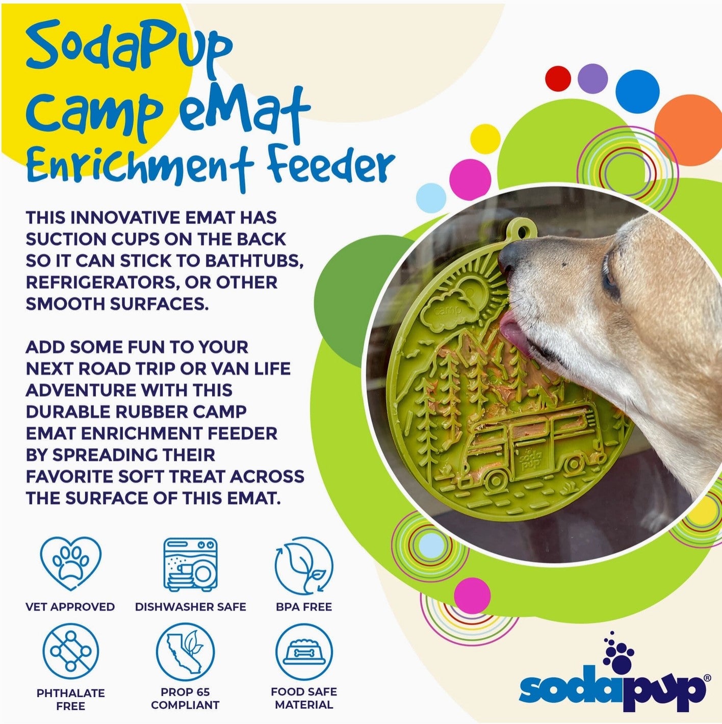 SodaPup eMat Suction Camper 8"