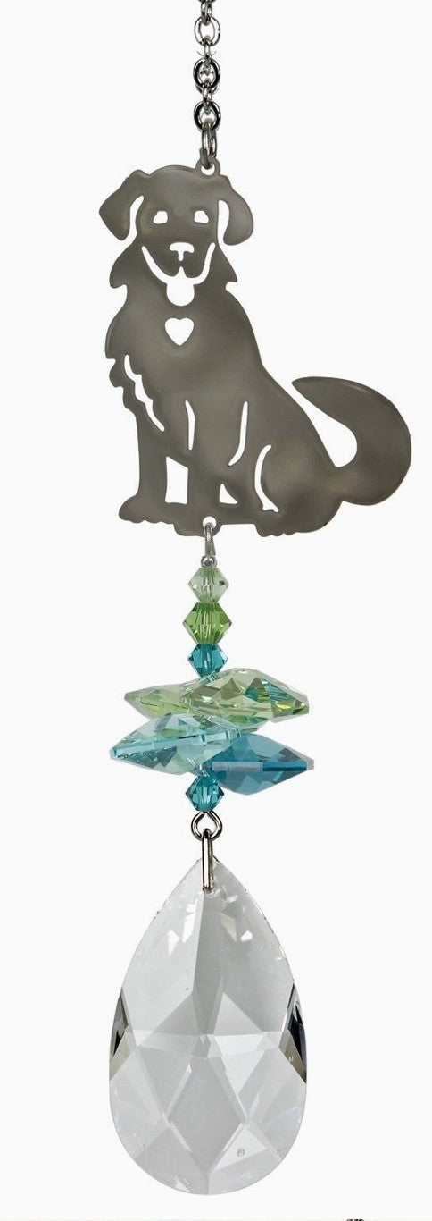 Crystal Fantasy Dog Sun Catcher