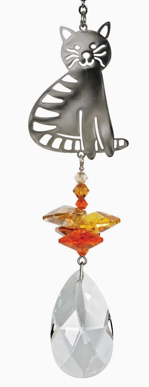 Crystal Fantasy Tabby Cat Sun Catcher