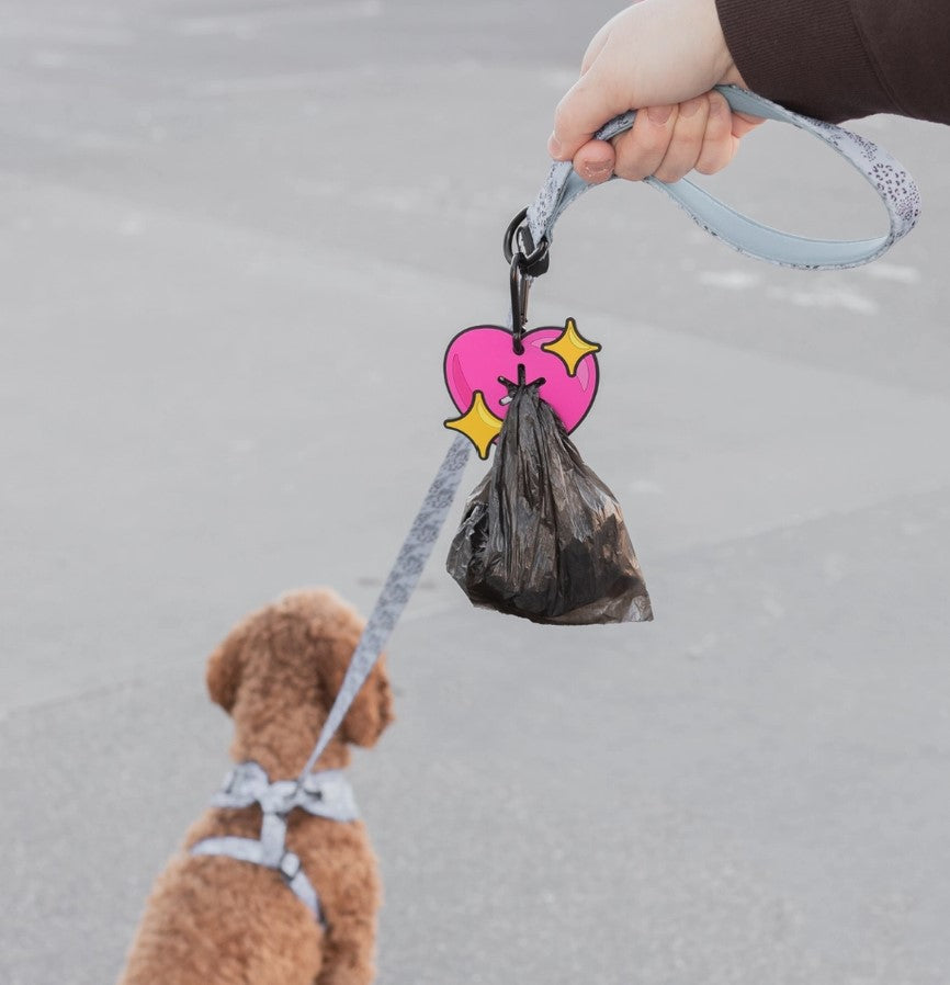 WW Sparkle Heart Used Waste Bag Holder