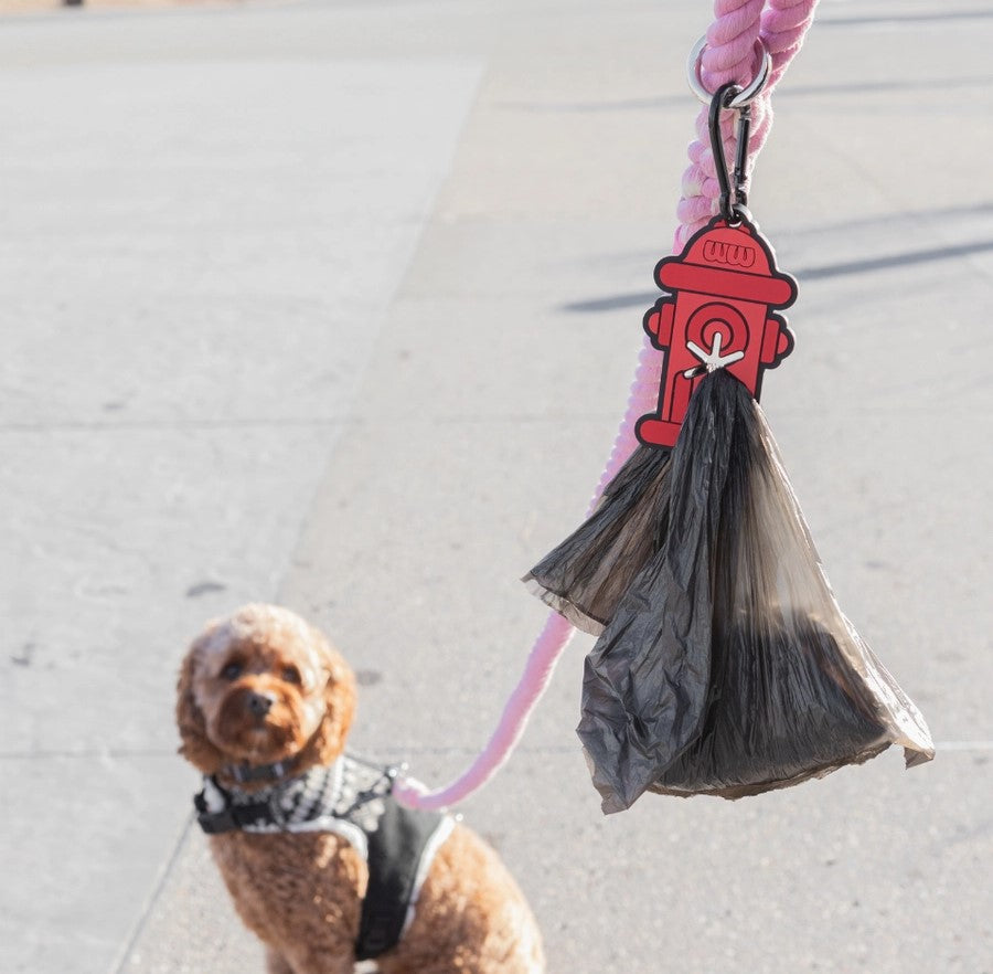 WW Fire Hydrant Used Waste Bag Holder