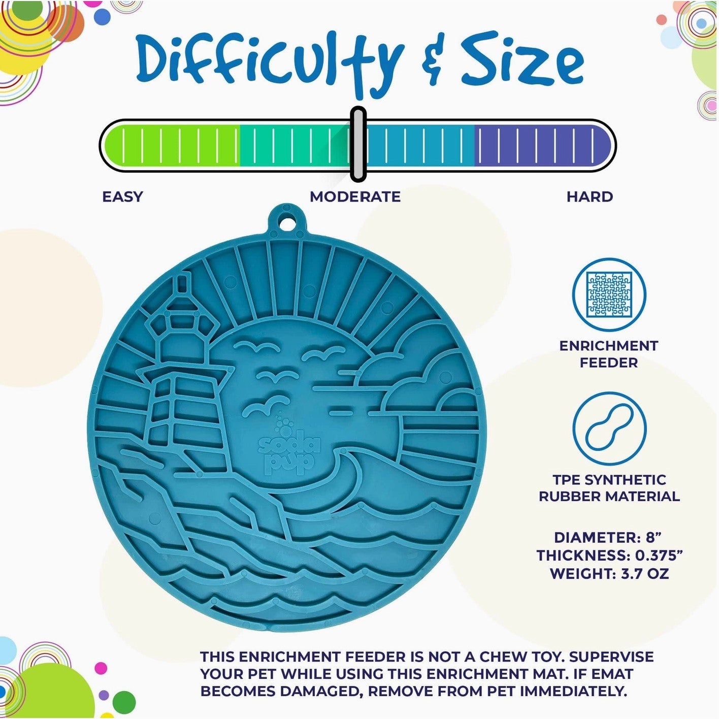 SodaPup eMat Suction Lighthouse 8"