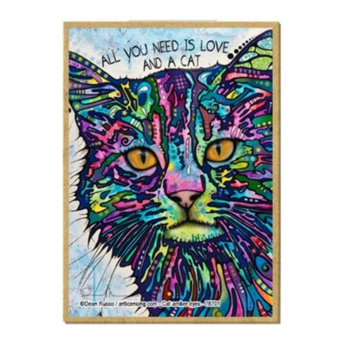 All You Need Is Love & Cat (Dean Russo) Magnet