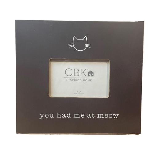 You Had Me at Meow Cat Frame -Disc.