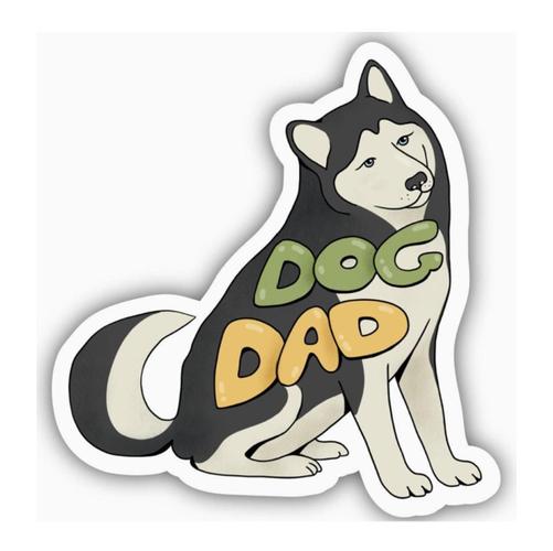 Dog Dad (Husky) Sticker